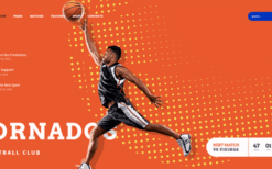 Tornados (v2.3.0) Basketball NBA Team WordPress Theme