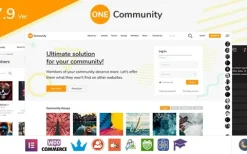 OneCommunity v3.7.9 – BuddyPress WordPress Community Theme