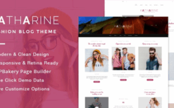 Katharine (v1.5) Modern Fashion Blog WordPress Theme