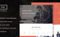 The Business (v1.6.1) Powerful One Page Biz WP Theme