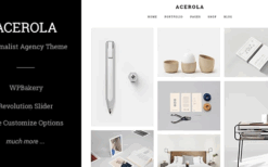 Acerola (v1.6.5) Ultra Minimalist Agency Theme
