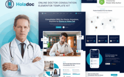 Holadoc – Online Doctor Consultation Elementor Template Kit