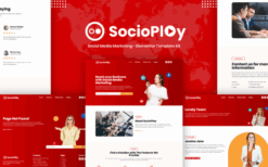 Socioplay – Social Media Marketing Elementor Template Kit