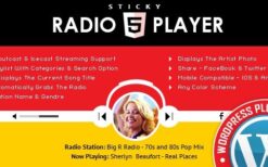 Sticky Radio Player WordPress Plugin v3.4