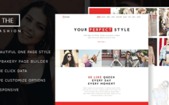 The Fashion (v1.4.4) Model Agency One Page Beauty Theme