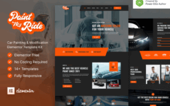 PaintMyRide – Car Painting & Modification Elementor Template Kit