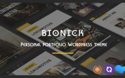 Bionick v8.1.4 Personal Portfolio WordPress Theme