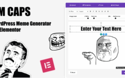 TM CAPS (v1.3) WordPress Meme Generator For Elementor