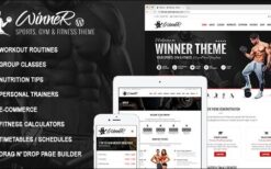 Winner v2.8 Fitness & Gym WordPress Theme