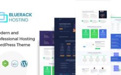 Bluerack (v2.7) Modern Hosting WordPress Theme