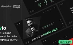 Cvio (v3.3.7) Personal Portfolio WordPress Theme