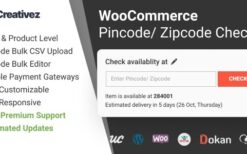 WooCommerce Pincode Zipcode Checker (v3.2.0)
