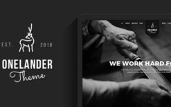 OneLander v2.7.2 creative WordPress theme for landing page