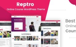 Reptro (v2.1) Online Course WordPress Theme