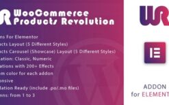 Woocommerce Products Revolution Gallery for Elementor WordPress Plugin v1.0