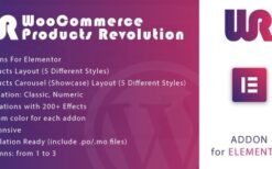 WooCommerce Products Revolution Tab for Elementor v1.0