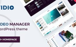 Vidio (v1.4.6) Video Manager WordPress theme