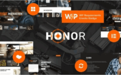 Honor (v2.3.0) Shooting Club and Weapon Shop WordPress Theme