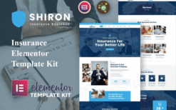 Shiron – Insurance Elementor Template Kit