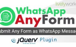 WhatsApp AnyForm (v2.0.0) Submit Form as WhatsApp Message – WhatsApp Contact Form – jQuery Plugin