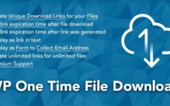 WP One Time File Download v2.6.4 Unique Link Generator WordPress Plugin