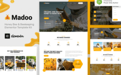 Madoo – Honey Bee & Beekeeping Elementor Template Kit