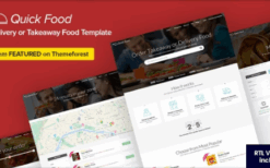 QuickFood v2.8 Delivery or Takeaway Food Template