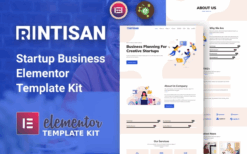 Rintisan – Startup Business Elementor Template Kit