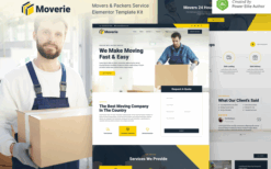 Movera – Moving Company Elementor Template Kit
