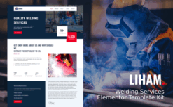 Liham – Welding Services Elementor Template kit