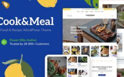 Cook&Meal (v1.2.4) Food Blog & Recipe WordPress Theme #