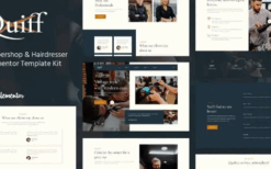 Quiff – Barbershop & Hairdresser Elementor Template Kit