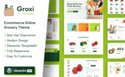 Groxi – Grocery Store Elementor Template Kit