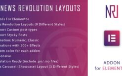 News Revolution Layouts for Elementor WordPress Plugin v1.0