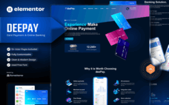 DeePay – Card Payment & Online Banking Elementor Template Kit
