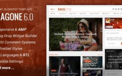 MagOne v6.9.962 Responsive News & Magazines Blogger Template