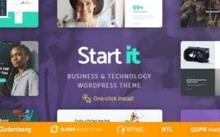 Start It (v1.2.0) Technology & Startup WP Theme