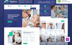 Optica – Optometrist & Eye Care Elementor Template Kit