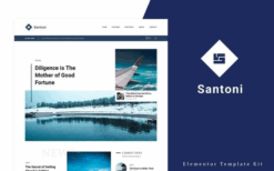 Santoni – Blog & Magazine Elementor Template Kit