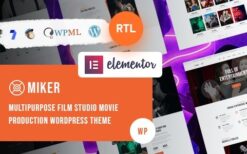 Miker (v1.0.0) Movie and Film Studio WordPress Theme