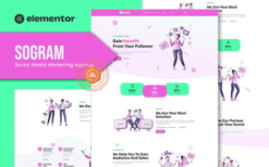 Sogram – Social Media Marketing Agency Elementor Template Kit