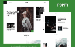 Poppy – Blog & Magazine Elementor Template Kit
