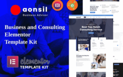 Aonsil – Business & Consulting Elementor Template Kit