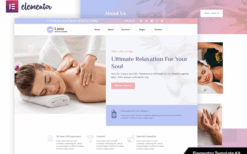 Luna – Spa & Wellness Elementor Template Kit