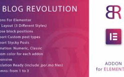 Blog Revolution for Elementor WordPress Plugin v1.0