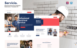 Servicio – Electrician & Electrical Services Template Kit