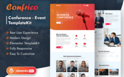 Confrico – Event & Conference Elementor Template Kit
