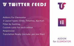 Twitter Feeds for Elementor WordPress Plugin v1.0