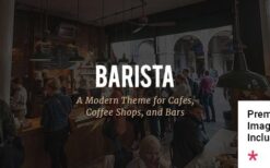Barista (v2.5.1) Modern Theme for Cafes, Coffee Shops and Bars