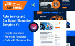 Aatogrinek – Auto Service & Car Repair Elementor Template Kit